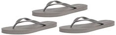 9 X ESSENTIALS WOMEN'S FLIP FLOPS, COLOUR GREY, SIZE 38 - LOCATION 6B.