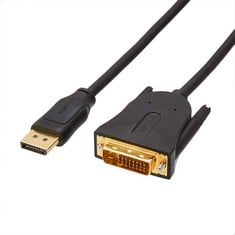 50 X BASICS DISPLAYPORT TO DVI CABLE, 0.9 M, BLACK - LOCATION 19B.