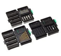 2 X BRAND - DENALI BIT SET FOR DRILL AND SCREWDRIVER, 123 PCS.