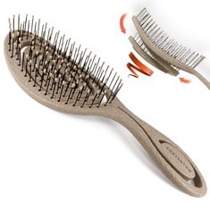 10 X PORTENTUM HAIRBRUSH MADE OF NATURAL GRAIN FIBRES - LOCATION 47B.