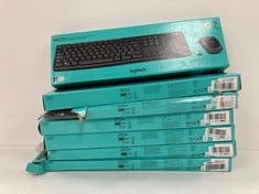 7 X LOGITECH KEYBOARDS ALL MODEL MK270 (PARTS MAY BE MISSING) - LOCATION 44B.