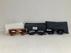 3 X GLASSES OF VARIOUS BRANDS AND VARIOUS MODELS INCLUDING DSQUARED 2 MODEL DS0013/S CSAT4 - LOCATION 6C.