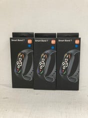 3 X SMARTBAND M7 WITH UP TO 30 TRAINING MODES, WATERPROOF UP TO 50 M, RELIABLE SLEEP INFORMATION, MAGNETIC CHARGING, CLEAR AND SHARP 0.9" FULL AMOLED DISPLAY