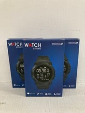 3 X SMARTWATCHES WITH BLUETOOTH, HEART RATE MONITOR, STEP COUNTER, BLOOD PRESSURE AND SEDENTARY REMINDERS