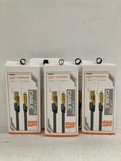 5 X USB A TO LIGHTNING/TYPE-C S TO LIGHYNING/TYPE-C FLAT CABLES