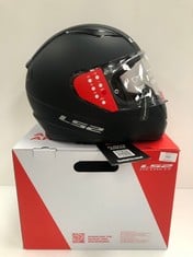 LS2 HELMET SIZE 2XL COLOUR BLACK - LOCATION 11C.