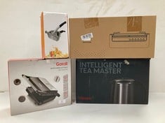 4 X KITCHEN ITEMS INCLUDING KETTLE AND ELECTRIC KETTLE - LOCATION 34A.