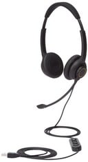 3 X COMMERCIAL - WIRED HEADPHONES, DOUBLE SIDED, USB - LOCATION 12C.