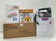 5 X KITCHEN ITEMS INCLUDING ELECTRIC HAND BLENDER - LOCATION 30A.