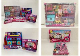 5 X ASSORTMENT OF TOYS INCLUDING VETERINARY BARBIE - LOCATION 22A.