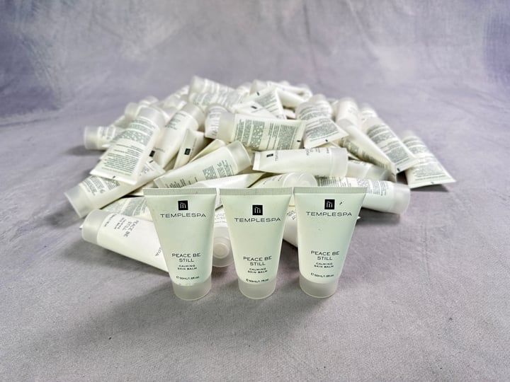 Templespa Peace Be Still, Calming Skin Balm 50ml. APPROX 50 UNITS (MPSZ13936687) (VAT ONLY PAYABLE ON BUYERS PREMIUM)