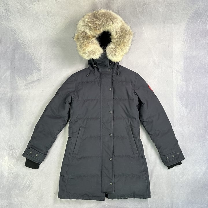 Canada Goose 3802LA Women's Down Coat, Colour Navy  - Size XS (VAT ONLY PAYABLE ON BUYERS PREMIUM)