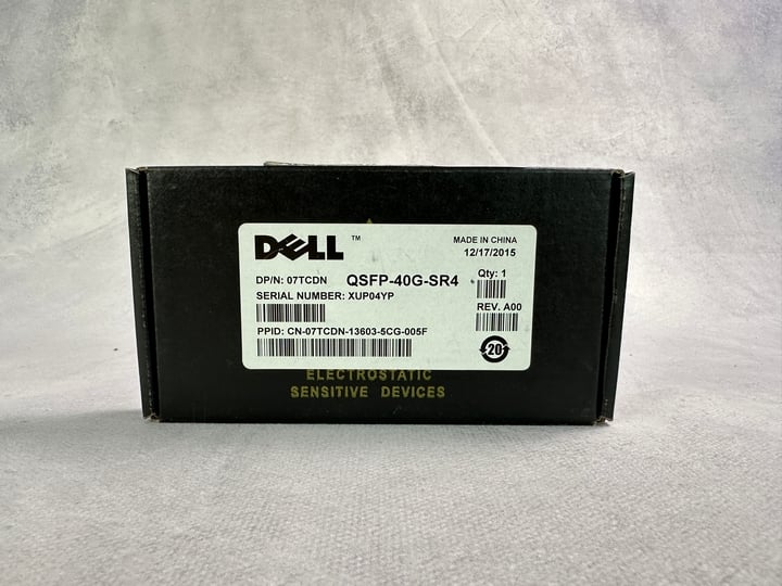 Dell QSFP-40G-SR4 - Sealed (VAT ONLY PAYABLE ON BUYERS PREMIUM)