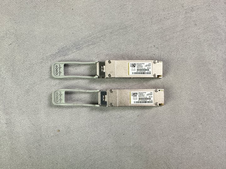 2x Ciso 40G-SR-BD Module (VAT ONLY PAYABLE ON BUYERS PREMIUM)