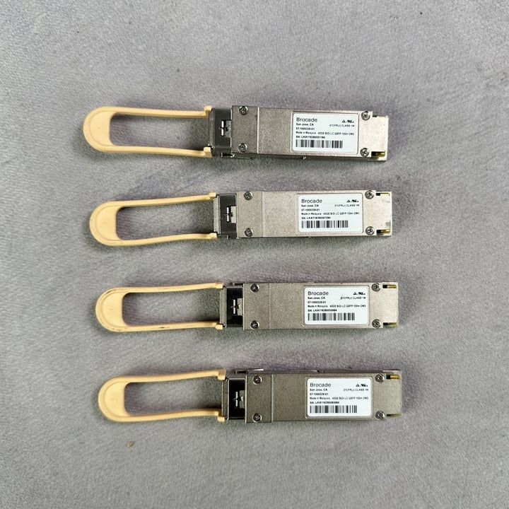 Brocade 40GE BiDi LC QSFP 100m Module (VAT ONLY PAYABLE ON BUYERS PREMIUM)