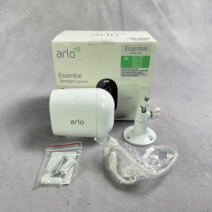 Arlo Essential Series, Essential Spotlight Camera (MPSC40278216) (VAT ONLY PAYABLE ON BUYERS PREMIUM)