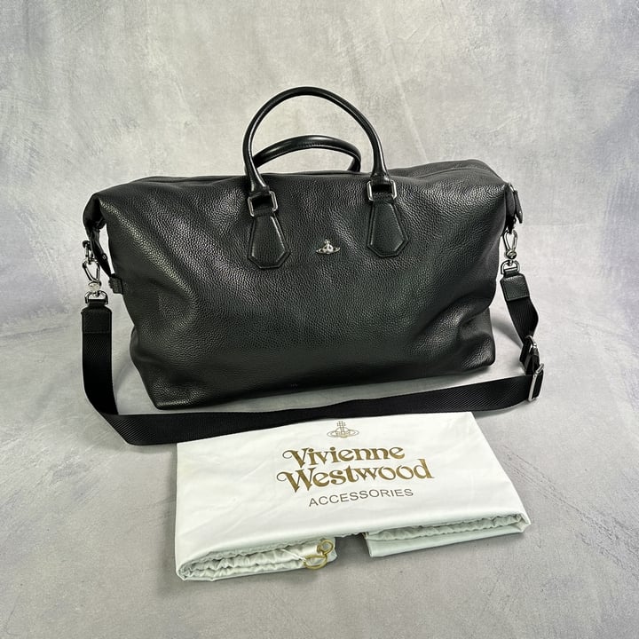 Vivienne Westwood Leather Weekend Bag With Dust Bag- 48x35x22cm (Approx) (VAT ONLY PAYABLE ON BUYERS PREMIUM)