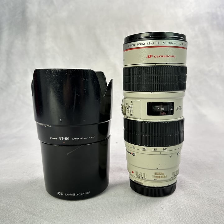 Canon EF 70-200mm F/2.8L IS USM lens.