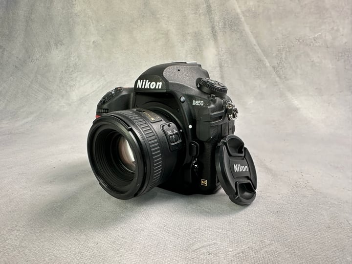 Nikon D850 DSLR Camera Only No Charger Or Battery And Nikon AF-S Nikkor 50mm f/1.4G  Lens (MPSD45677787) (VAT ONLY PAYABLE ON BUYERS PREMIUM)