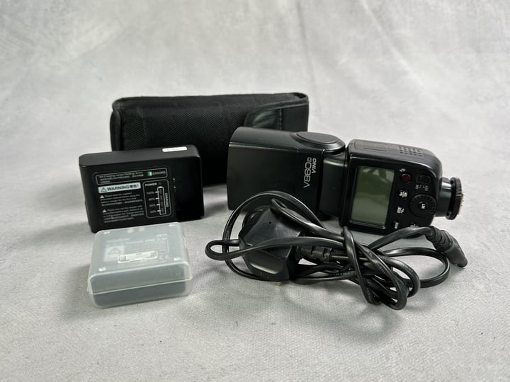 Godox V860C Ving Flash With 2x Batteries, Charger And Case.