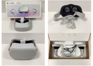 OCULUS QUEST 2 256GB VIRTUAL REALITY GLASSES (ORIGINAL RRP -€296,00) IN WHITE. (WITH BOX + CHARGER + CONTROLLERS. (SEE PICTURES)) [JPTZ7387]