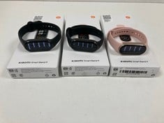 XIAOMI 3 X SMART BAND 9 SMARTWATCH (ORIGINAL RRP -€120.00). (3 X X XIAOMI SMART BAND 9 SMARTWATCH WITH BOX AND CHARGER) [JPTZ7471]