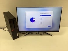 LENOVO THINKCENTRE 512GB PC IN BLACK: MODEL NO 10SUS1V52C (WITH POWER CABLE. NO BOX). I5-9500 @ 3.00GHZ, 16GB RAM, , INTEL UHD GRAPHICS 600 [JPTZ7492].