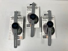 UMBRO 3 X ACTIVITY TRACKER SMARTWATCH IN GREY: MODEL NO. 473680 (3 X UMBRO SMARTWATCH WITH BOX AND CHARGER) [JPTZ7515]