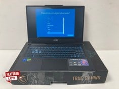 MSI CYBORG 15 A12VF-033XES 512 GB LAPTOP (ORIGINAL RRP -€949.99) IN BLACK. (WITH BOX AND 120W CAGADOR). I7-12650H, 16 GB RAM, , NVIDIA GEFORCE RTX 4060 [JPTZ7434]