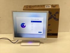 IIYAMA B1980D-W5 19" PC MONITOR (ORIGINAL RRP -€148,99) IN WHITE (WITH BOX + POWER CABLE, LOWER LEFT AREA OF THE SCREEN WITH DEAD PIXELS (SEE PICTURES)) [JPTZ7467]