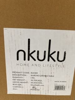 NKUKU KAROKO DRINKS TABLE RRP £395 (003257763)