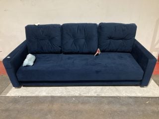 JOHN LEWIS GRADIENT SMALL TWO SEATER SOFA BED  NAVY CHENILLE RRP £1849