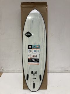 SOFTECH FLASH ERIC GEISELMAN WHITE MARBLE 6FT SURFBOARD RRP £350