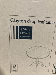 JOHN LEWIS CLAYTON DROP LEAF TABLE RRP £329