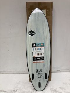 SOFTECH FLASH ERIC GEISELMAN WHITE MARBLE 6'6FT SURFBOARD RRP £350