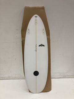 MALUKU GENIE 6FT WHITE SURFBOARD RRP £595