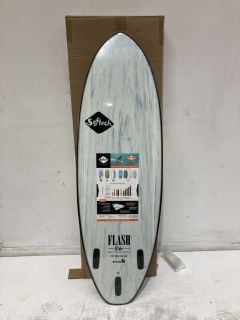 SOFTECH FLASH ERIC GEISELMAN WHITE MARBLE 5'7FT SURFBOARD RRP £350