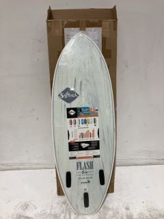 SOFTECH FLASH ERIC GEISELMAN WHITE MARBLE 5'7FT SURFBOARD RRP £350