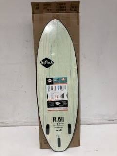 SOFTECH FLASH ERIC GEISELMAN MINT MARBLE FCS II 5'7FT SURFBOARD RRP £350