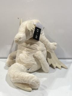 A JELLYCAT LONDON GIGANTIC SNOW DRAGON TEDDY RRP £110