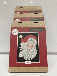 A BOX TO INCLUDE CHRISTMAS SEQUIN CRAFT KITS