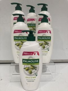 A BOX OF PALMOLIVE NATURALS OLIVE AND MILK SHOWER CREAM