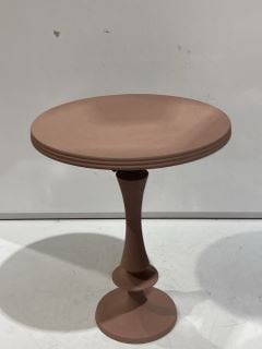 SMALL AUXILIARY TABLE ALUMINIUM 40X40X51CM PINK