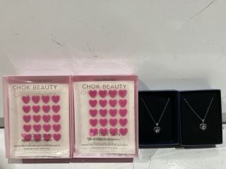 BOX OF ITEMS TO INCLUDE WOMENS V-TYPE NECKLACE