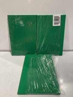 3 X GREEN CHOPPING BOARDS