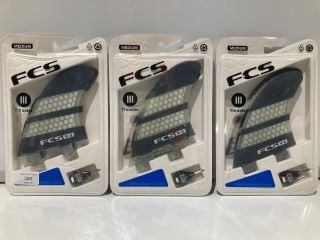 3X V2 PC TRI FIN SET