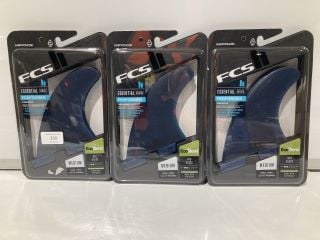 3X V2 PC TRI FIN SET