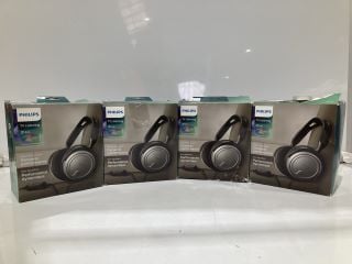 4 X PHILIPS TV LISTENING SHP 2500 HEADPHONES RRP £100