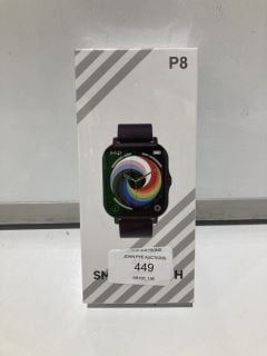 6X P8 SMART WATCH - BLACK