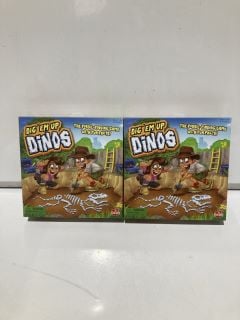 BOX OF DIG"EM UP DINOS BOARD GAME